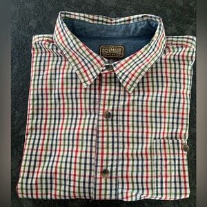 CE Schmidt Workwear men’s button down plaid shirt sz XL